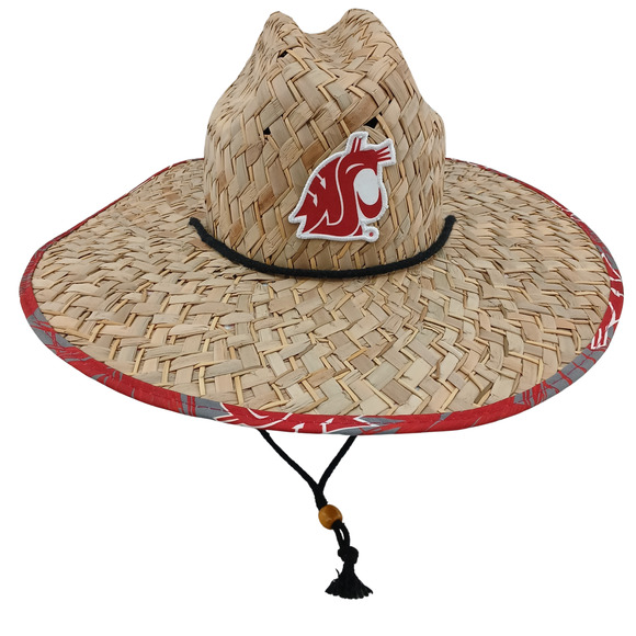 Washington State Cougars NCAA Floral Straw Hat NFS Game Hat Football - Picture 5 of 13